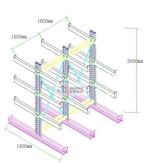 双悬臂货架